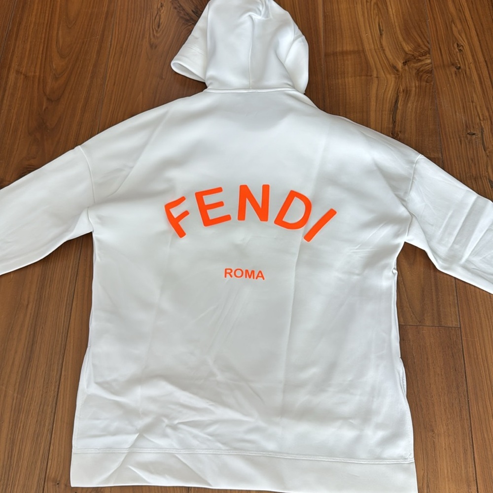FENDI White Love  Sweatshirt Size 38